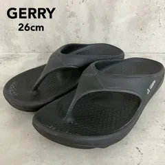 GERRY ジェリー 26.0 軽量リカバリーサンダル ブラック トングサンダル ビーチサンダル ビーサン 厚底 衝撃吸収 疲労軽減 クッション性 歩きやすい 滑り止め 蒸れにくい 水洗いOK 海 プール キャンプ アウトドア ★ ■◆のサムネイル