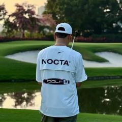 新品同様❗️NIKE NOCTA モックネック ゴルフシャツ 黒M drake - メルカリ