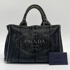 PRADA カナパM デニム トートバッグ - メルカリ