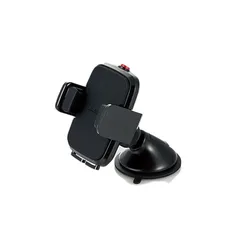 エレコム 車載ホルダー スマホスタンド 【繰り返し使えるゲル吸盤 360度回転】 幅4.5cm~9cmまで対応 ブラック P-CARS02BK 1