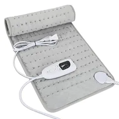 NELIPO ホットマット電気ホット電気座布団 ヒートマット シートヒーター加熱パッド 足元ホットカーペット 電気毛布 洗える 洗濯可能76×40cm 6段階温度調節 防寒保温 折りたたみ ホットマット速暖 省エネ タイマー機能付き 電気マット ひざ掛け  0