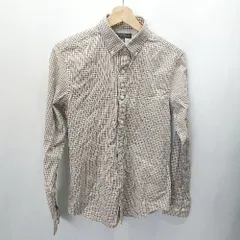 ◇ BANANA REPUBLIC バナナ・リパブリック チェック柄 長袖 シャツ サイズS ブラウン系 メンズ E  【1406180076023】のサムネイル