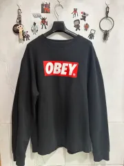 OBEY ボックス ロゴ スウェット ブラック Mのサムネイル