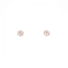 K18 ダイヤモンドピアス 計0.35ct 一粒 フクリン ベゼル - メルカリ