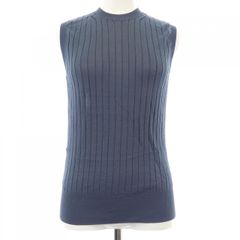 極美品 SLOANE スローン 18G天竺ポリエステル ニット ノースリーブ M