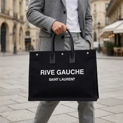 新品・正規品　Saint Laurent CABAS RIVE GAUCHE (サンローラン カバ リヴ ゴーシュ) トートバッグ メンズのサムネイル