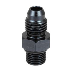 uxcell 4AN オス M10 x 1.0mm オス メートルねじ 継手アダプター フレアユニオンカプラー フューエルオイルライン ホースエンド アルミ合金継手アダプター 車用 ブラック