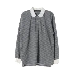 ツアー ステージ (MEN - M) ポリ ロゴ カラーネック 長袖 Tシャツのサムネイル