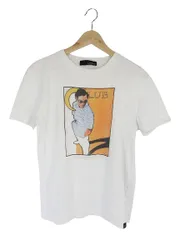 ラルディーニ LARDINI プルオーバー Tシャツ 半袖 プリント ホワイト 白 サイズM QQQのサムネイル