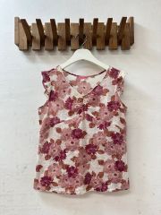 18SS ルルウィルビー アシンメトリーフリルブラウス シャツ 半袖 