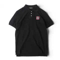 □美品 ディースクエアード DSQUARED2 20SS ワッペン ポロシャツ XS ブラック メンズ 正規品 2-DH095のサムネイル