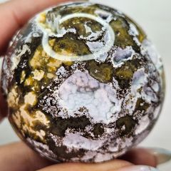 ◇グリーンチェリーブロッサムジャスパースフィア◇ - メルカリ