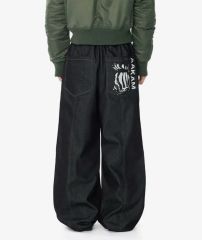 AAKAM Knee Pin-Tuck Stitched Denim Pants - メルカリ