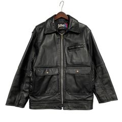 Schott ブラック レザージャケット カバーオール 311050 羊革 - メルカリ