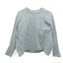 ◇ MILKFED. ミルクフェド ロゴプリント コットン100％ シンプル カジュアル 長袖 Tシャツ サイズONE グレー レディース E  【1309040078482】