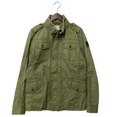 diesel オリーブグリーン ミリタリージャケット - メルカリ