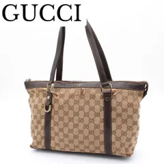 【良品】GUCCI グッチ GGキャンバス トートバッグ 肩がけ A4収納可