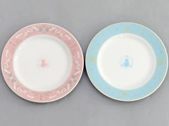 [중고] 접시 · 그릇 세일러 문 (실루엣) 스토어 오리지널 페어 플레이트 세트 [미소녀 전사 세일러 문]