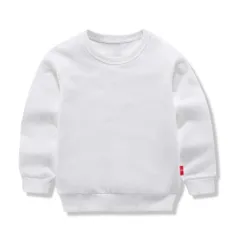 ☆ ホワイト ☆ 90cm ☆ トレーナー キッズ 無地 トレーナー キッズ キッズトレーナー 子供服 トップス 長袖 長袖トレーナー 男の子 女の子 コットン 綿 カジュアル シンプル 無地 子供 子ども こども ユニセックス 保育園 幼稚園 小学生