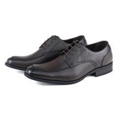 Brand New [Zinc] Business Shoes, Open Lacing, U-Tip Moccasin Style, 5873, Dark Brown, 28.0cm, 3E