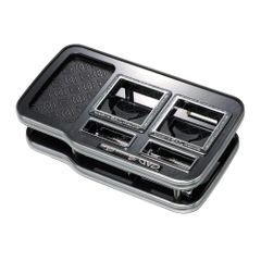 Brand New Garson DAD Center Table, Square Type, Black Wood 2/Monogram Leather Black, for H200 Series Hiace (HIACE), 1st Row 2-seater, Standard/Wide Body Compatible.
