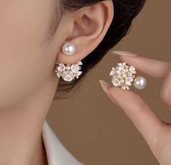 Pearl Flower Bouquet Earrings