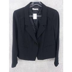 ◇ HERE'S Long-Sleeve Tailored Jacket, Size M, Black, Women's [Used] [1002796696282]