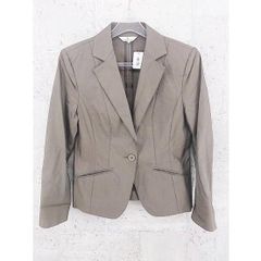 ◇ Kumikyoku 1B Long-Sleeve Tailored Jacket, Size 3, Brown * 【1002796680229】