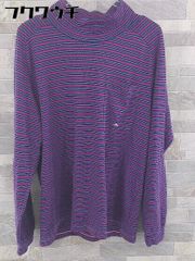 ◇ BAYFLOW Multi-stripe Long-Sleeve Cut & Sew Top, Size 2, Purple, Men's [Used] [1104010008861]