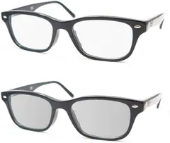 レイバン Ray-Ban RX5345D 2000 調光メガネセット HOYA調光サンテックグレイ 度なし ブラックセルフレーム