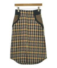 AIGNER ゴルフスカート レディース42（L相当）千鳥格子 総柄 
