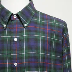 ラルフローレン シャツ メンズ ライトネルシャツ ボタンダウン XLT XL TALL  XXL 3XL 紺 緑 赤 白 タータンチェック 赤ポニー 90s BLAKE 超ビックサイズ 超オーバーサイズ ゆるだぼ ロング丈 美品 アメリカ古着