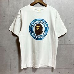 希少初期タグ A BATHING APE レインボーTシャツ エイプ白 - メルカリ