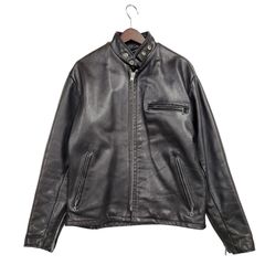 チンクアンタ Cinquanta シングル ライダースジャケット 羊革 44