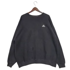 【中古品】adidas アディダス SMALL PERFORMANCE LOGO CREWNECK SWEATSHIRT スモール パフォーマンス ロゴ クルーネック スウェットシャツ USA製 トレーナー 長袖 【146-251101-as-13-izu】
