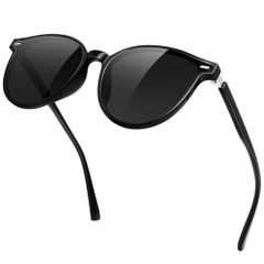 [KANASTAL] Polarized Sunglasses for Women and Men - UV Protection, Strongest Protection, Ideal for Fishing and Driving, Stylish and Lightweight (Black)