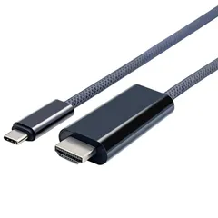 セイワ(SEIWA) HDMI変換ケーブル USB Type C to HDMI 【ケーブル長 1.8m】 【充電しながら投影可能】IMP329 4K 60hz 映像出力 ナイロン PD充電対応 スマホ カーナビ TV Switch 対応 ミラーリング