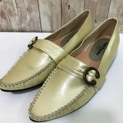 タ　Hush Puppies（ハッシュパピー）　ローファー　パンプス　モスグリーン　22.5㎝　３Eのサムネイル