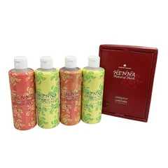 186000 HENNA Natural Herb ヘナ・ナチュラルハーブ シャンプー・コンディショナー ブラウン 2点まとめ売り