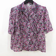 極美品✨】ローレンラルフローレン 花柄 ボウタイ プリーツ ブラウス