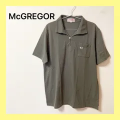 McGREGOR マックレガー ポロシャツ 半袖 カーキ 胸ポケット 刺繍サイズLLのサムネイル