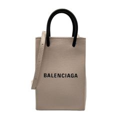 美品】バレンシアガ BB モノグラム ショルダーバッグ 2way レザー 茶