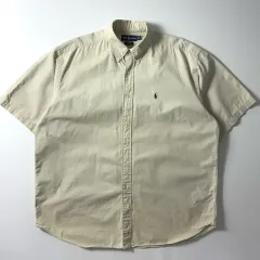 Polo ポロ ラルフローレン 刺繍 コットン ベージュ 半袖 シャツ