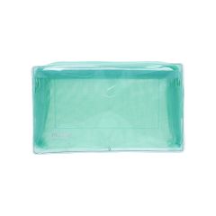 Brand new Sun-Star Stationery multi-functional clear mesh pouch, Mitte series, pale mint, S2339226