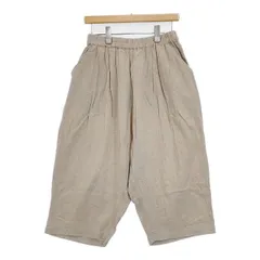 Sun Valley SK2040195 クロップド イージーパンツ リネンコットン パンツ ベージュ レディース サンバレー【中古】6-0430M∞