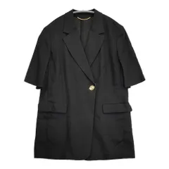 JOURNAL STANDARD L'essage 24SS リネンストレッチハーフスリーブジャケット 定価37400円 ジャケット ブラック レディース ジャーナルスタンダードレサージュ【中古】6-0430S◎のサムネイル