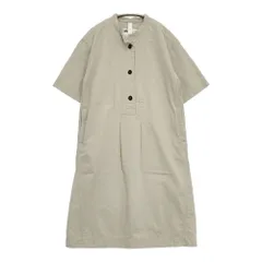 MHL. UTILITY COTTON TWILL 24SS 定価35200円 595-4157550 サイズ1 ワンピース グレージュ レディース エムエイチエル【中古】6-0430S◎のサムネイル