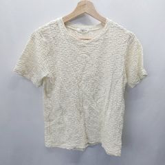 ◇ FREAK'S STORE Floral Print Short-Sleeved Cut and Sew Top, Size F, White, Women's E [1406050078980]