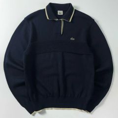 80s-90s LACOSTE デットストック サマーニットポロ 紺 80s-90s LACOSTE デットストック サマーニットポロ 紺 - メルカリ
