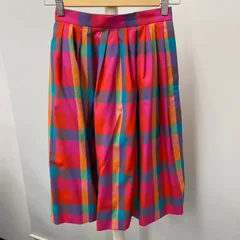 【中古】イヴサンローラン Yves Saint Laurent チェック柄 スカート Sサイズのサムネイル